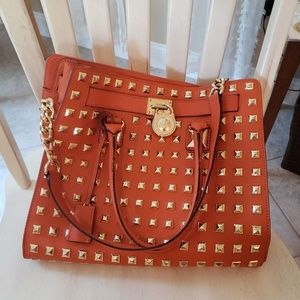 Michael Kors studded Hamilton bag